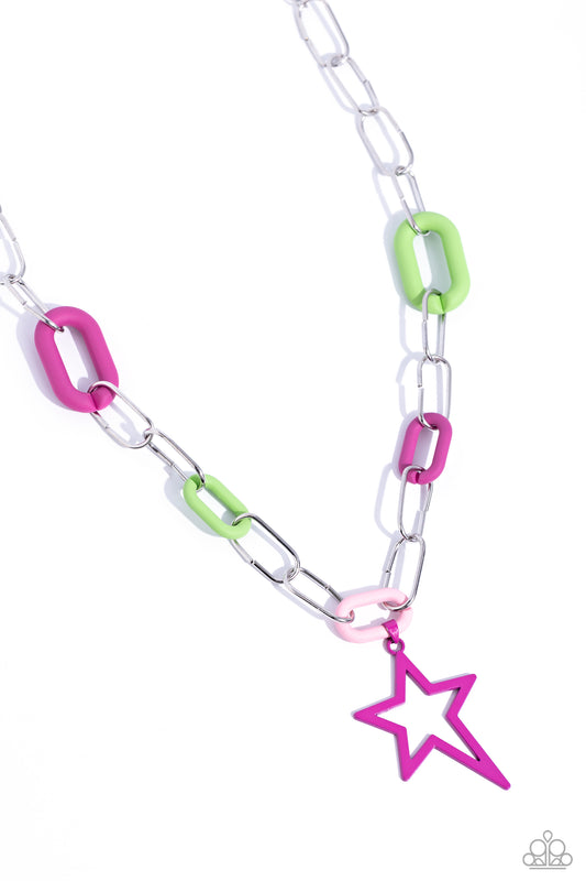 Stargazing Show - Pink - Paparazzi Necklace