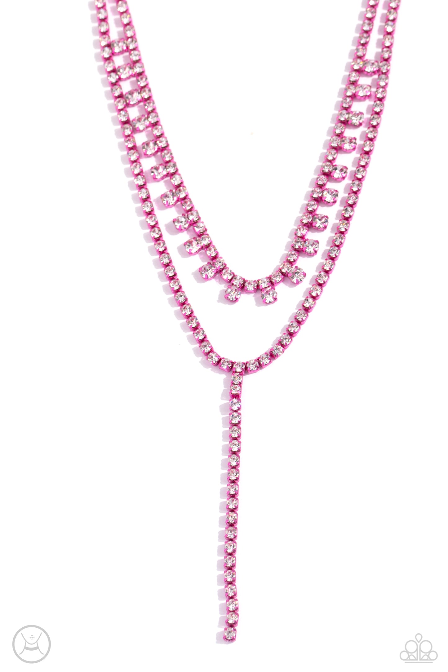 Champagne Night - Pink - Paparazzi Necklace