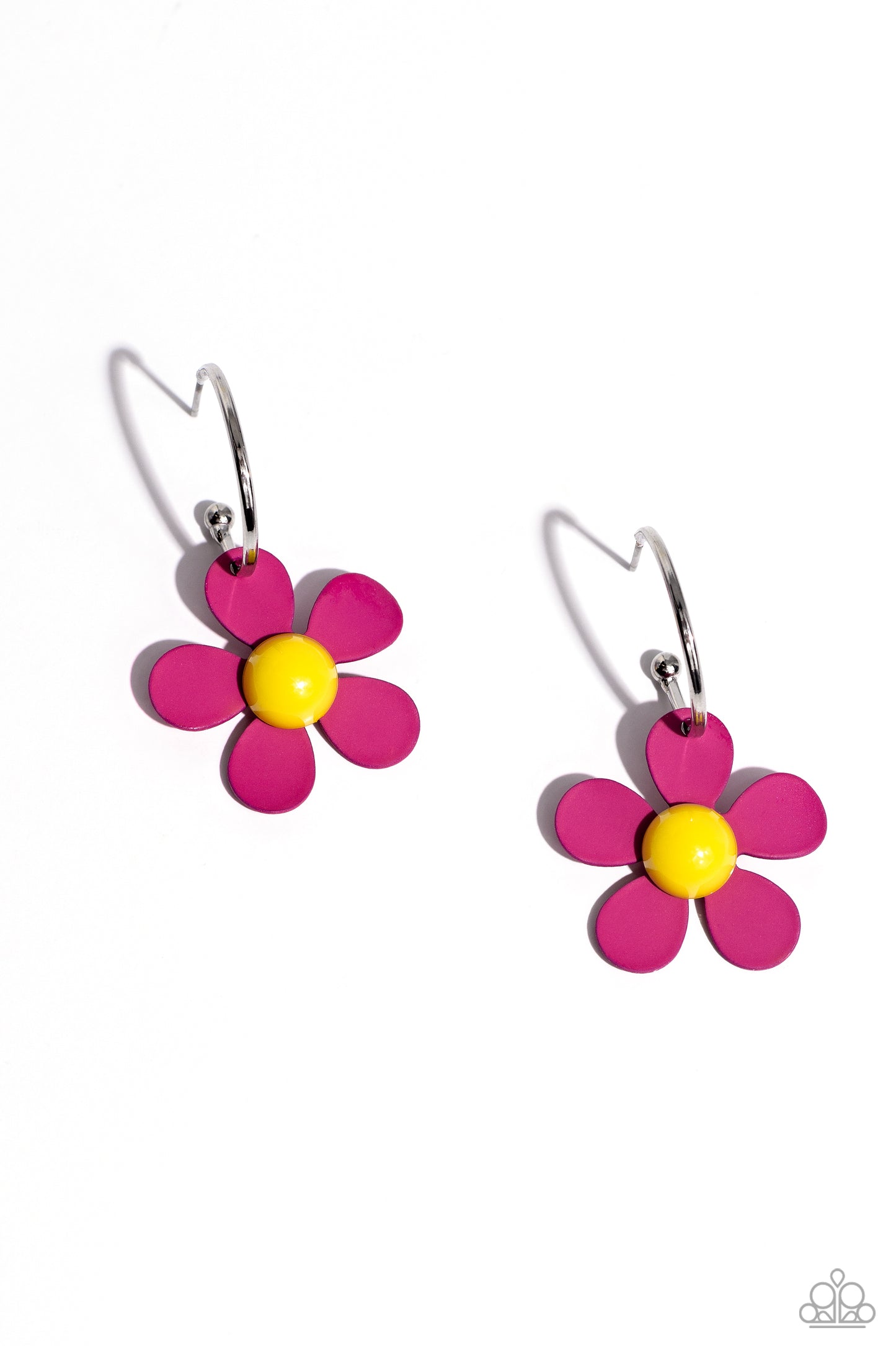 More FLOWER To You! - Pink - Paparazzi Earrings