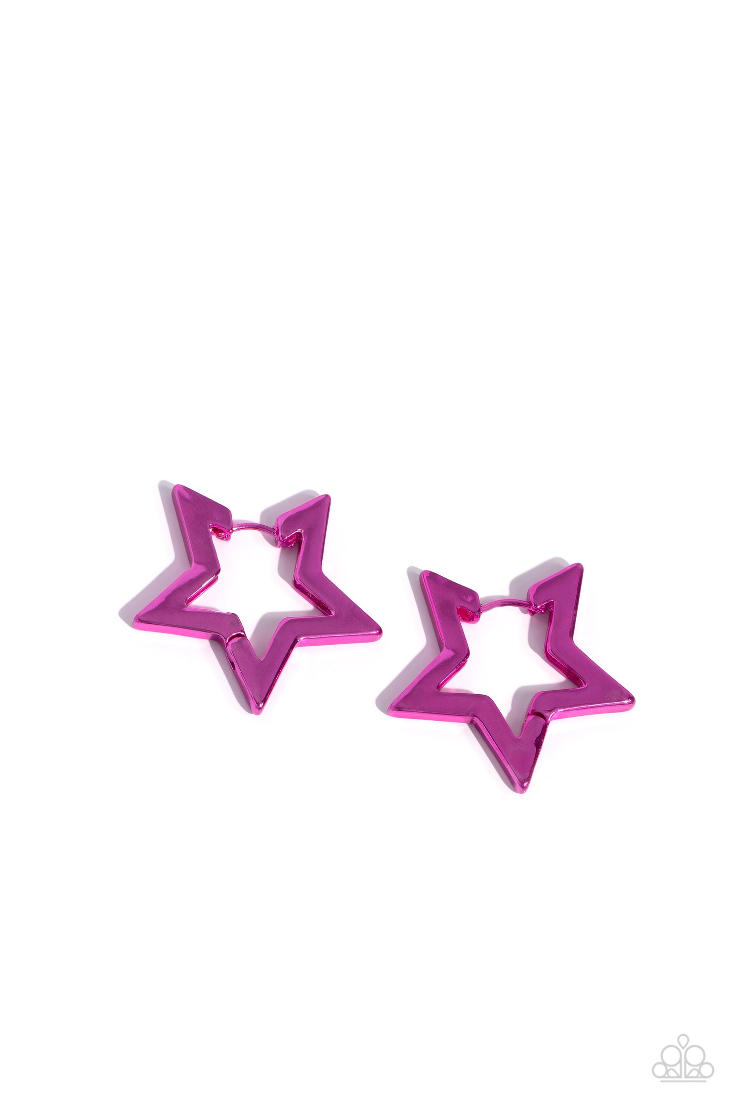 In A Galaxy STAR, STAR Away - Pink - Paparazzi Earrings