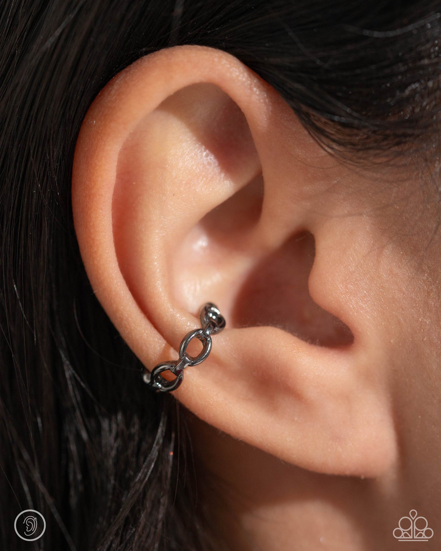 Mandatory Musings - Black - Paparazzi Ear Cuffs