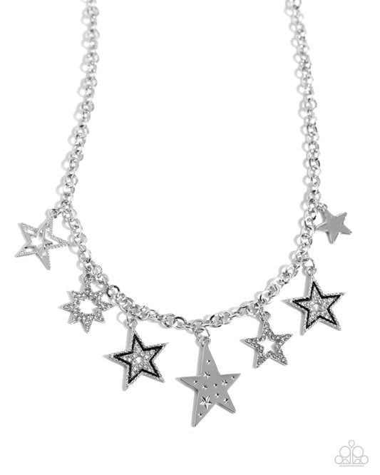 Starstruck Sentiment - Black - Paparazzi Necklace