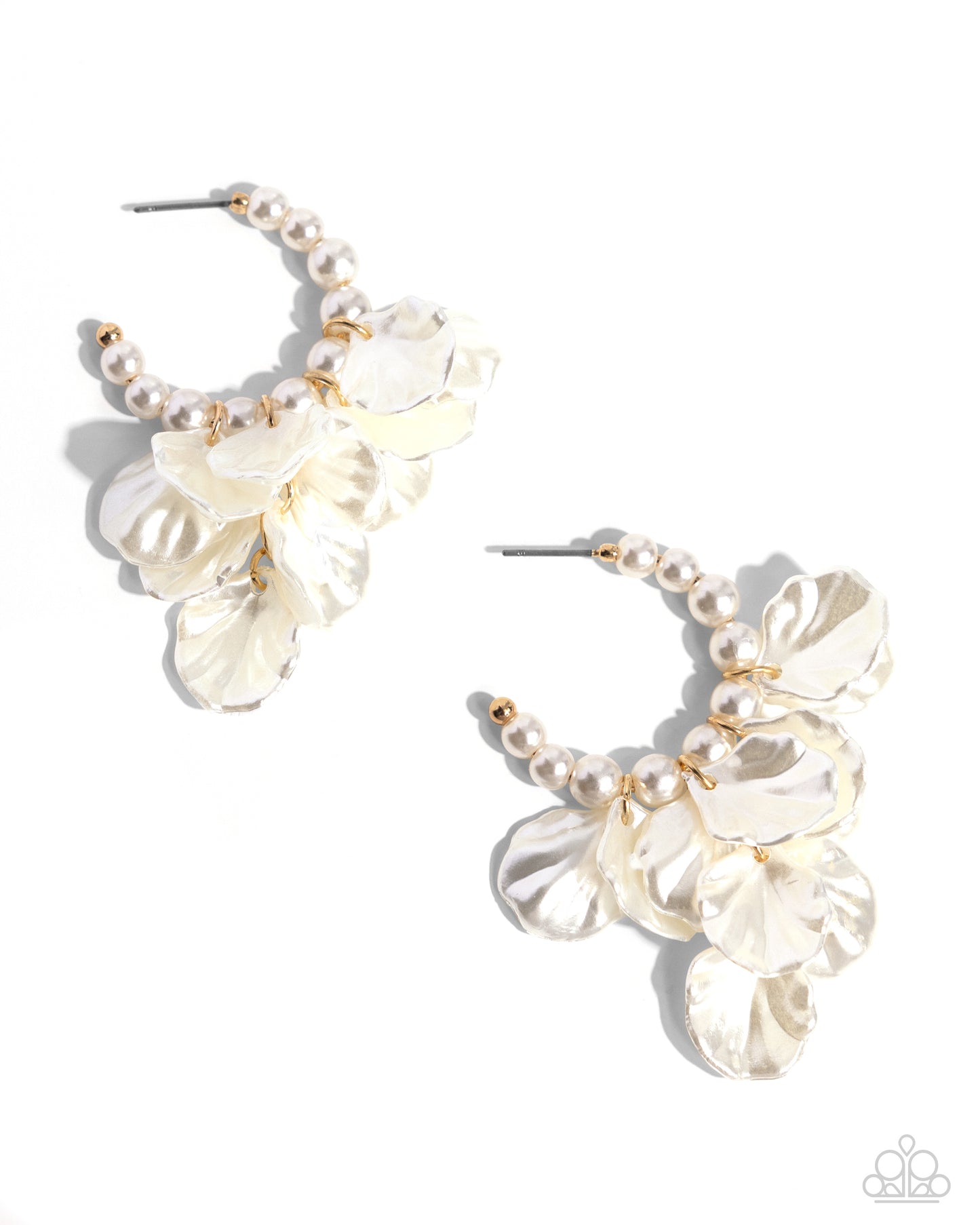 Frilly Feature - Gold - Papaprazzi Earrings