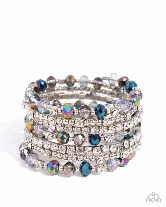 Sizzling Stack - Multi - Paparazzi Coil Bracelet (2024 EMP)