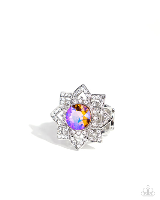 Pleasant Petals - Orange - Paparazzi Ring