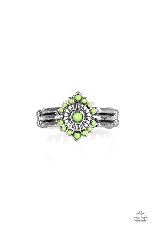 Rainbow Rivera - Green - Paparazzi Ring