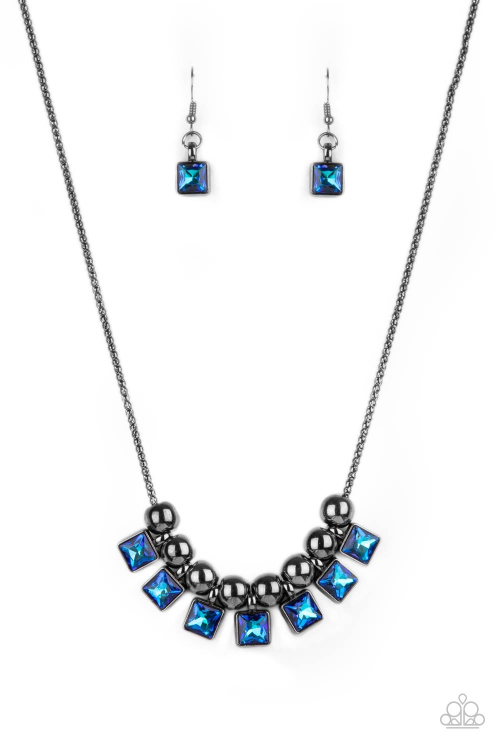 Graciously Audacious - Blue - Paparazzi Necklace