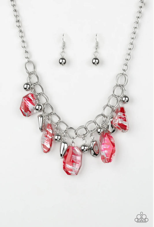 Chroma Drama - Red - Paparazzi Necklace