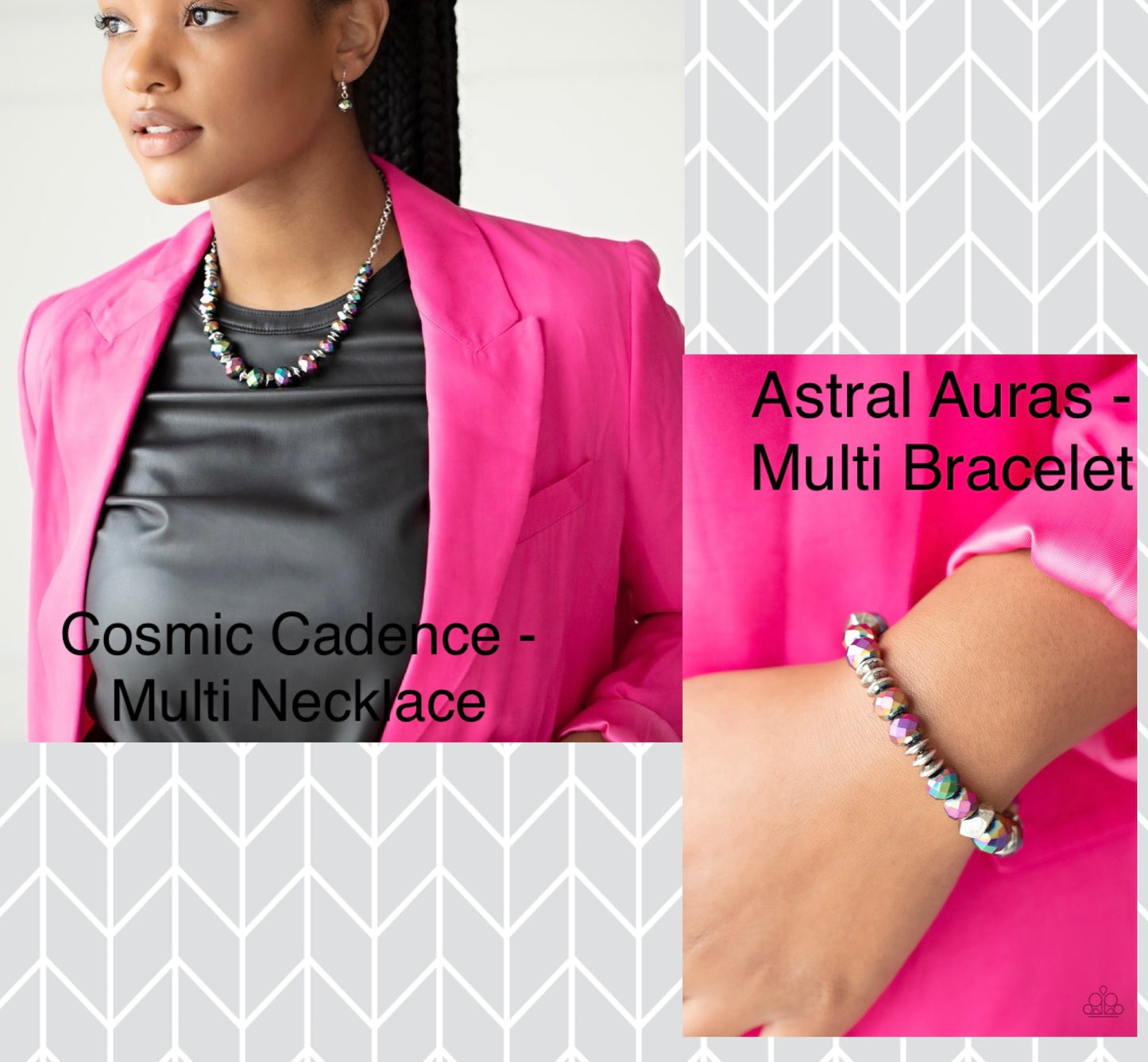 Cosmic Cadence - Multi Necklace and Astral Auras - Multi Bracelet