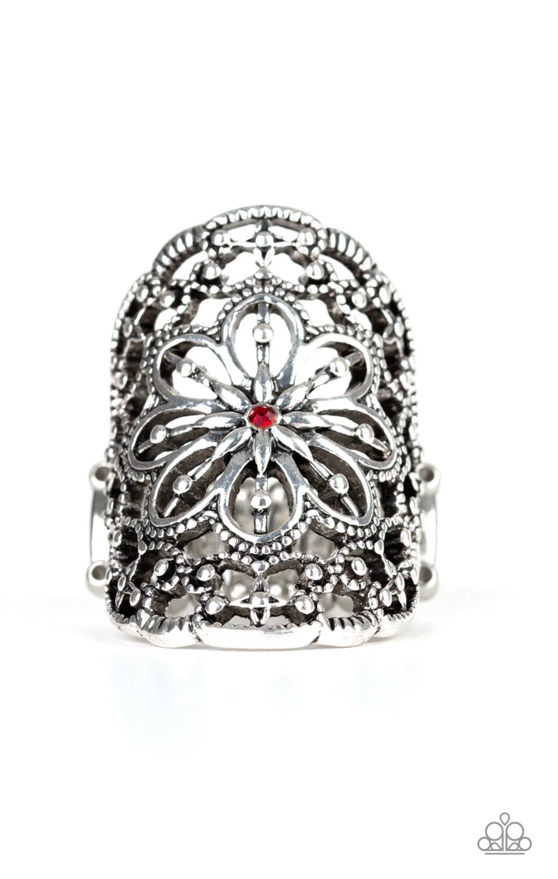 Majestic Mandala - Red - Paparazzi Ring