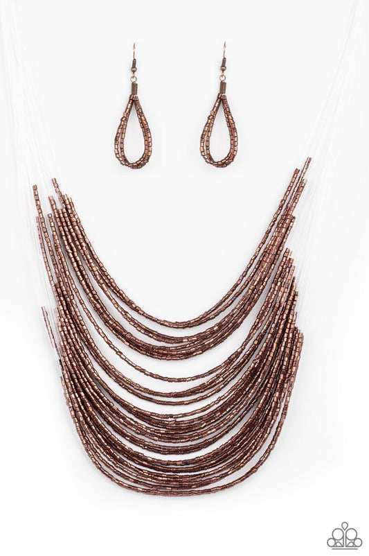 Catwalk Queen - Copper - Paparazzi Necklace