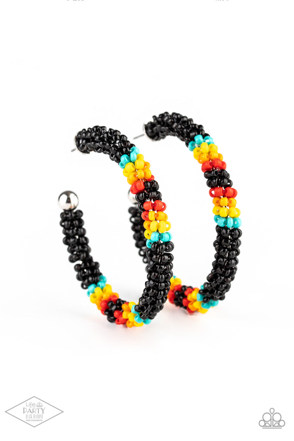 Bodaciously Beaded - Black - Paparazzi Earrings (LOP)