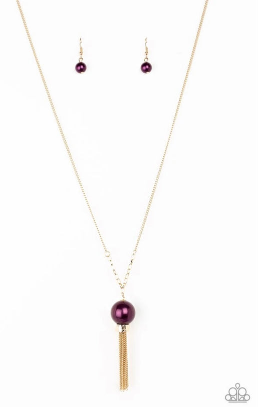 Belle Of The  Ballroom - Purple - Paparazzi Necklace