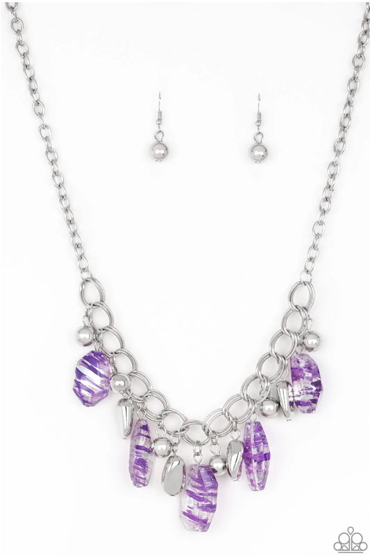 Chroma Drama - Purple - Paparazzi  Necklace