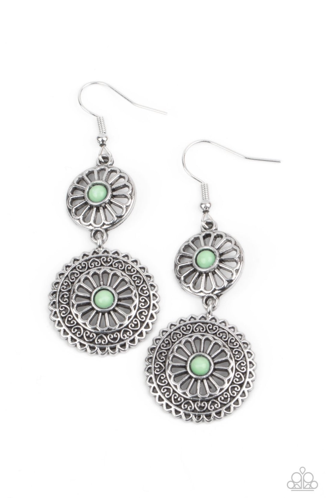 Keep It WHEEL - Green - Paparazzi Earrings