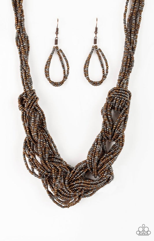 City Catawalk Copper - Paparazzi Necklace