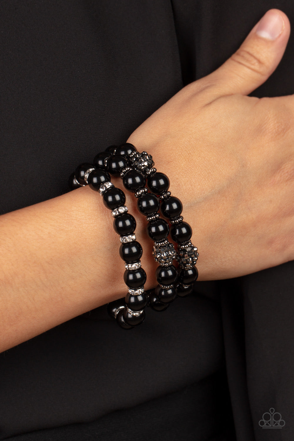 The More The Modest - Black Necklace and Poshly Packing Black Bracelet