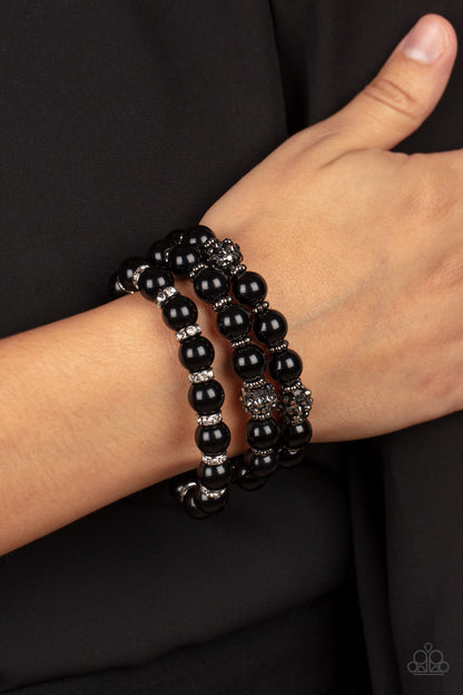 The More The Modest - Black Necklace and Poshly Packing Black Bracelet