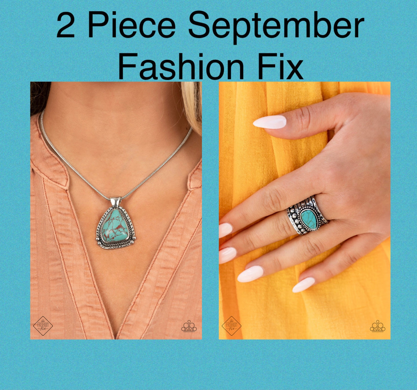 Artisan Adventure - Blue Necklace and Eco Energy - Blue  Ring (September 2021 Fashion Fix)