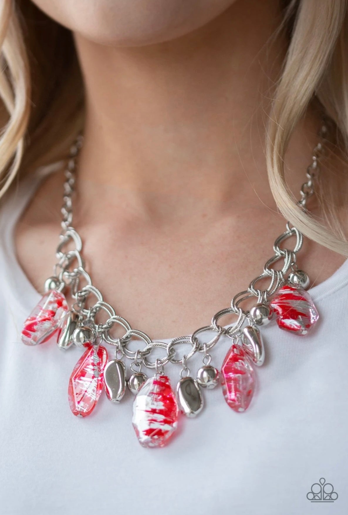 Chroma Drama - Red - Paparazzi Necklace