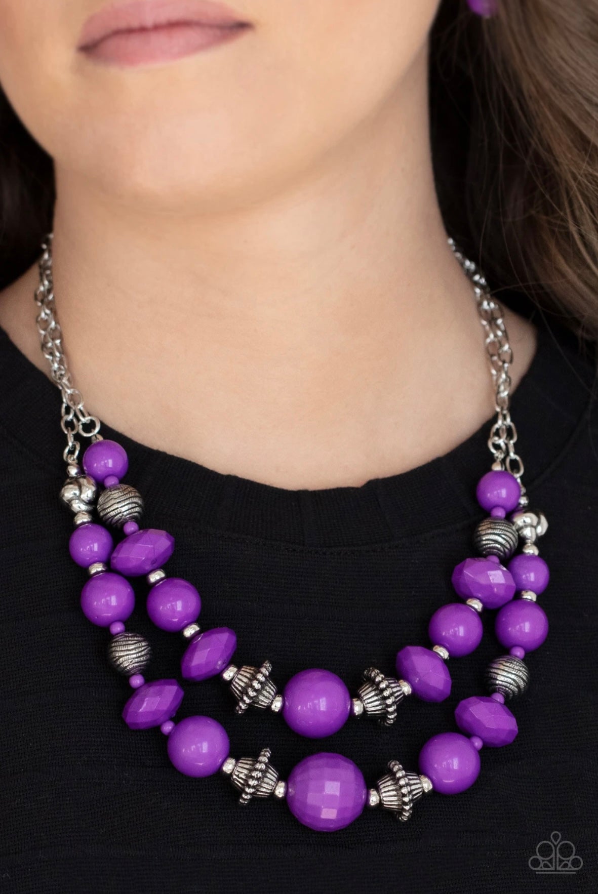 Upscale Chic - Purple - Paparazzi Necklace