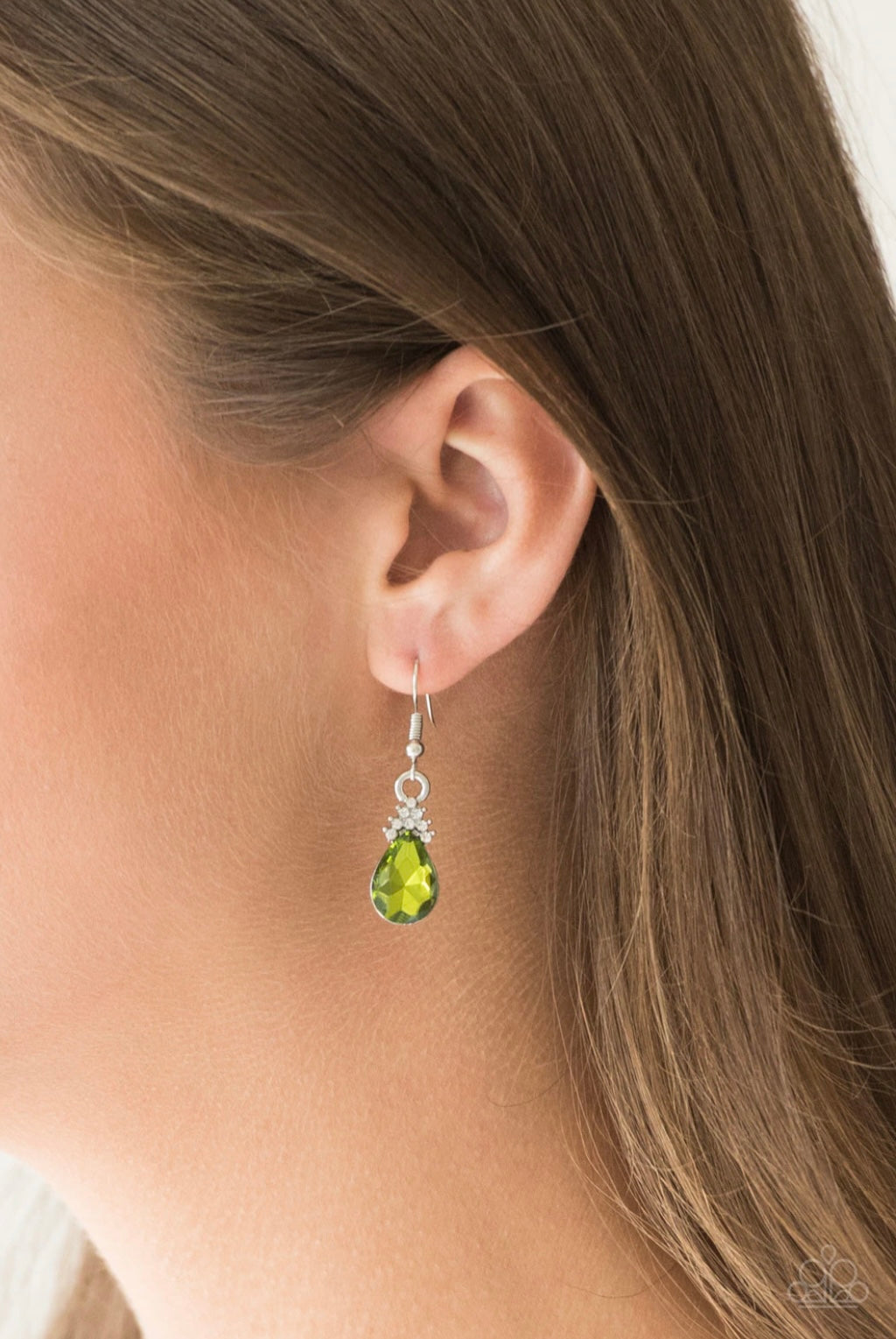 5th Avenue Fireworks - Green - Paparazzi Earrings