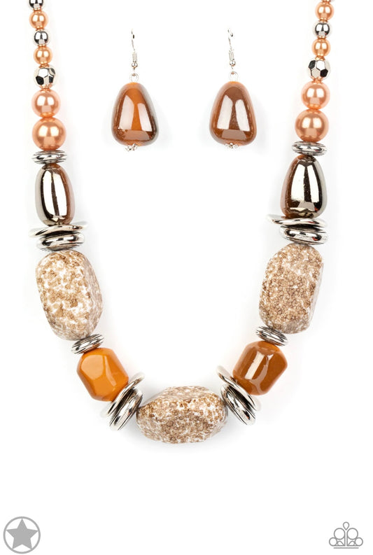 In Good Glazes Brown - Paparazzi Necklace