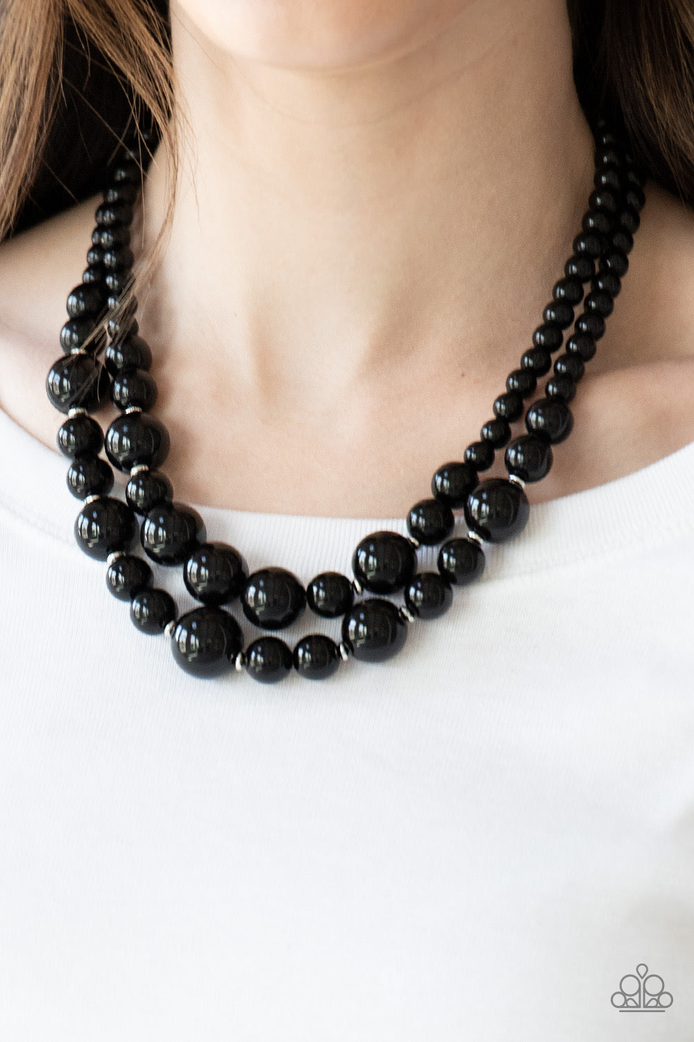 The More The Modest - Black Necklace and Poshly Packing Black Bracelet