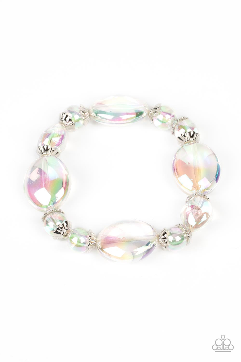 Prismatic Magic - Multi Paparazzi Necklace and Iridescent Illusions Multi - Paparazzi Bracelet