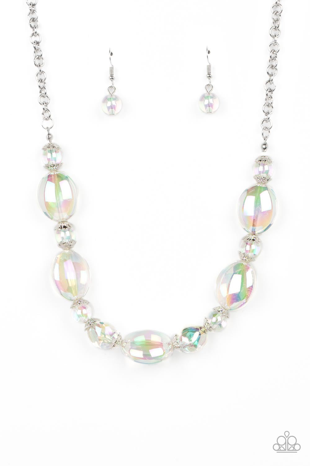 Prismatic Magic - Multi Paparazzi Necklace and Iridescent Illusions Multi - Paparazzi Bracelet