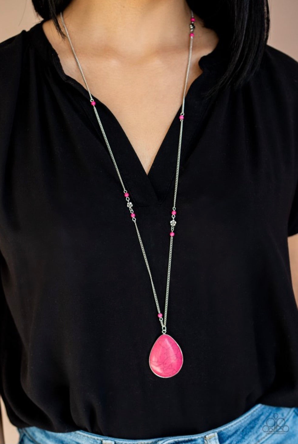 Desert Meadow Pink - Paparazzi Necklace