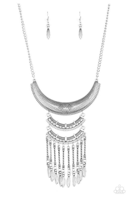 Eastern Empress - Silver - Paparazzi Necklace