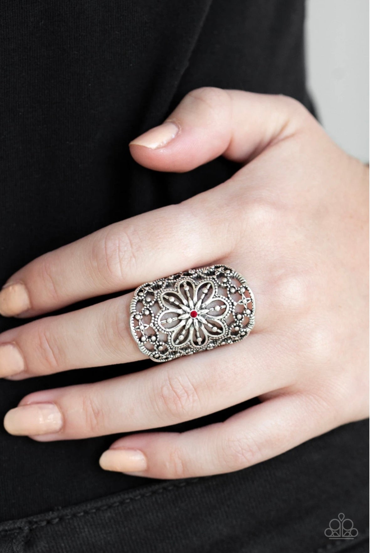 Majestic Mandala - Red - Paparazzi Ring