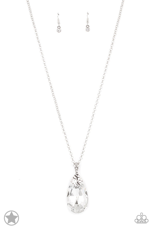 Spellbinding Sparkle White - Paparazzi Necklace