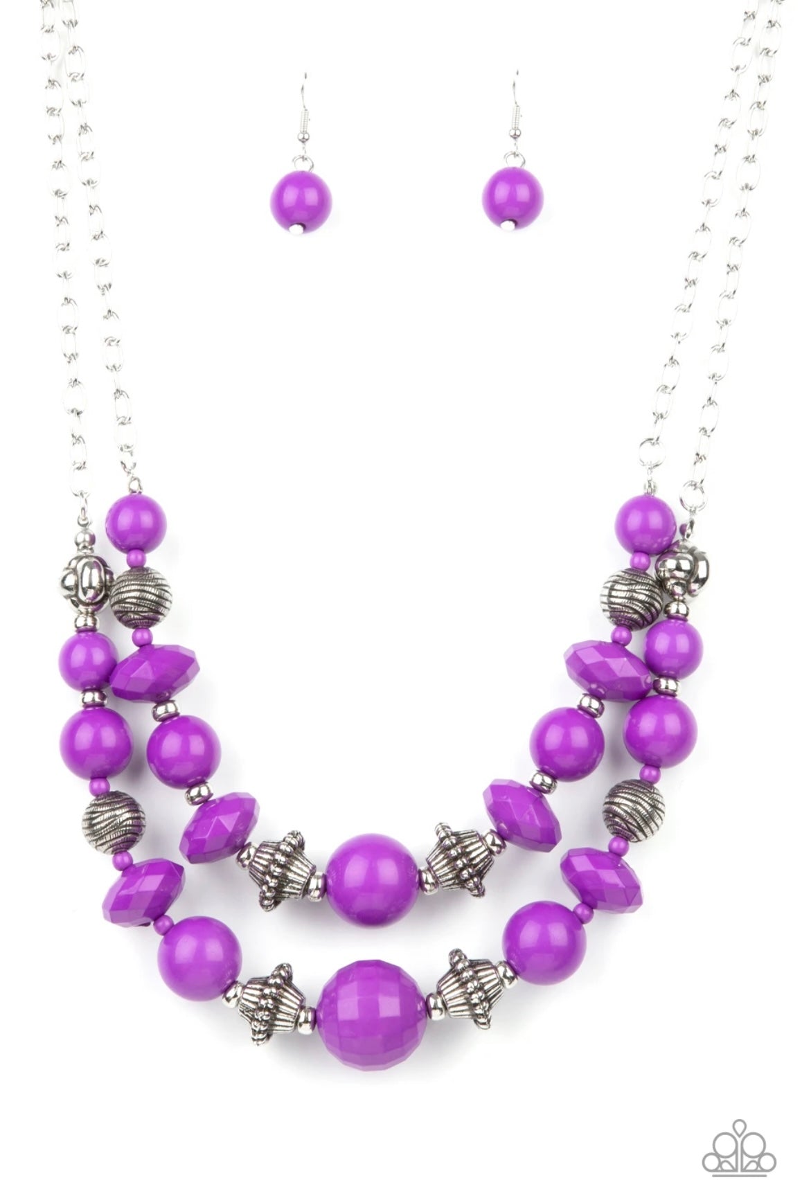 Upscale Chic - Purple - Paparazzi Necklace