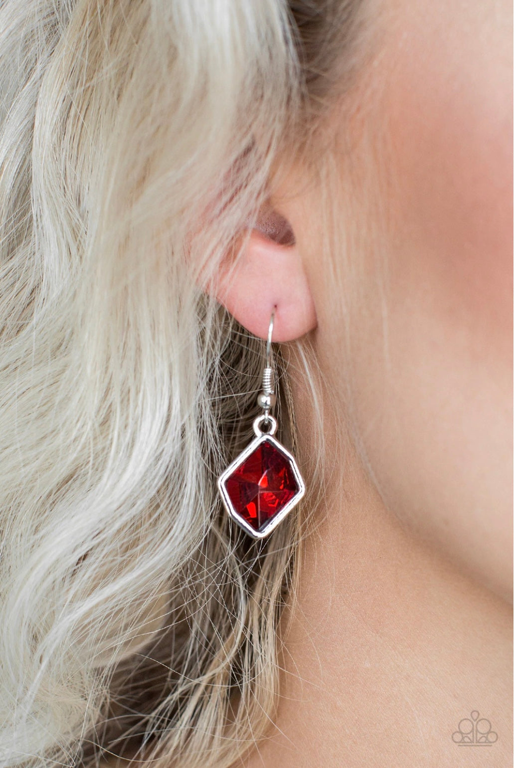 Glow It Up - Red - Paparazzi Earrings